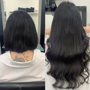 High Quality Human Hair Extensions 1B Body Wave  24" inches